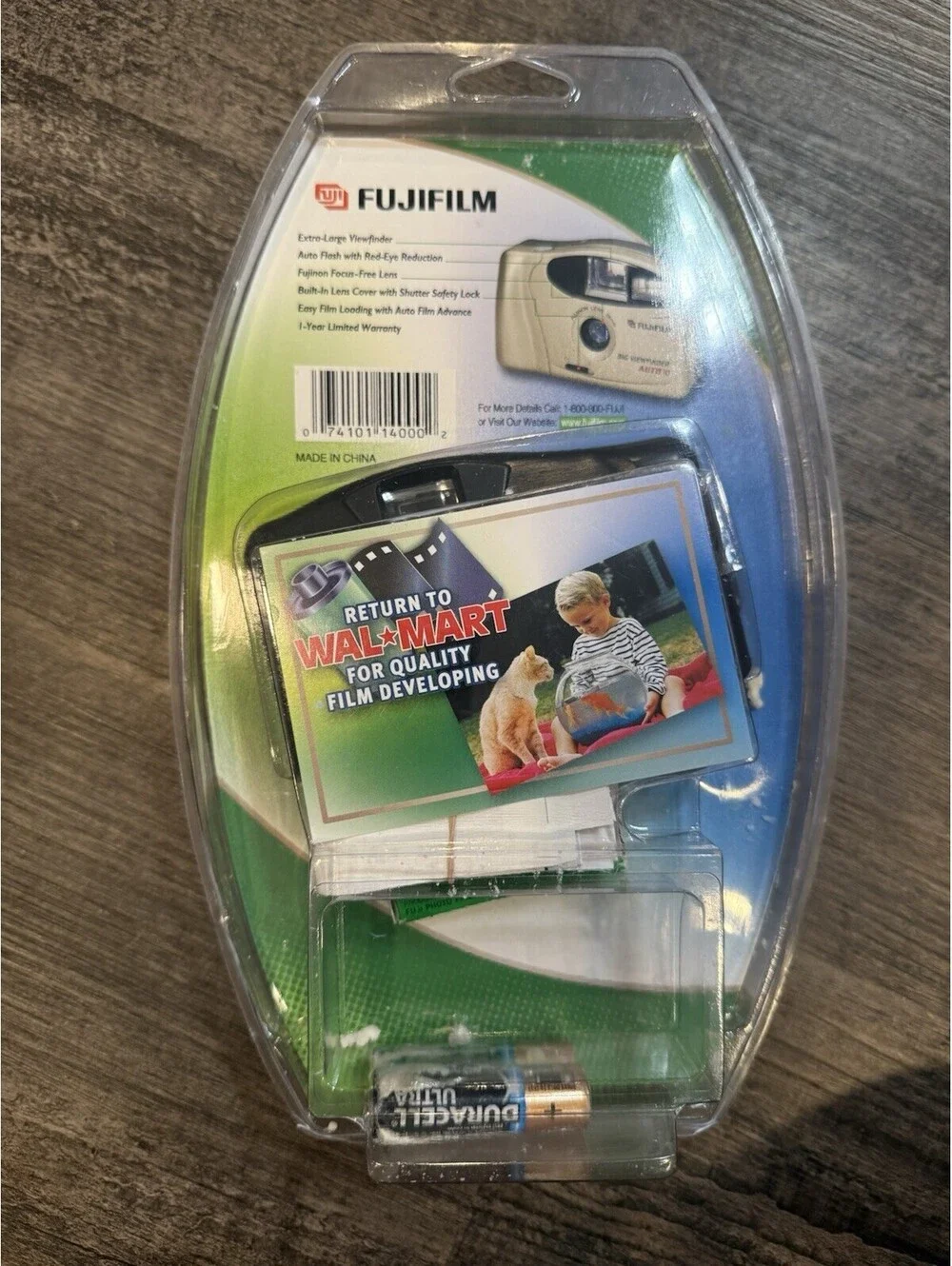 FUJIFILM BIG VIEW FINDER AUTO 1035 FILM CAMERA 29mm STRAP NEW With Film